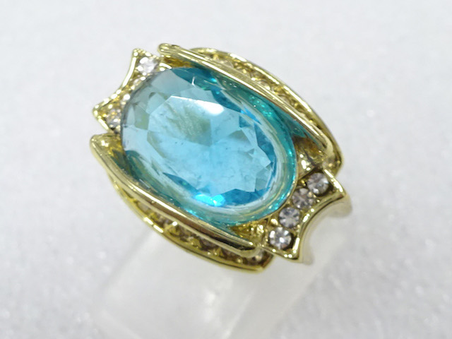 COLORED STONE FASHION RING / JP SIZE 8.5